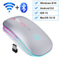 Mouse Wireless Bluetooth RGB Recarregável