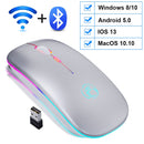 Mouse Wireless Bluetooth RGB Recarregável