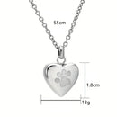 Colar Coração Memória Pet – Guarde Para Sempre a Essência do Seu Melhor Amigo, com Elegância e Discrição